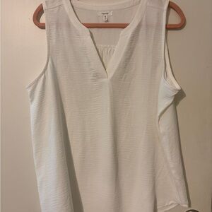 Maurices White Sleeveless Blouse